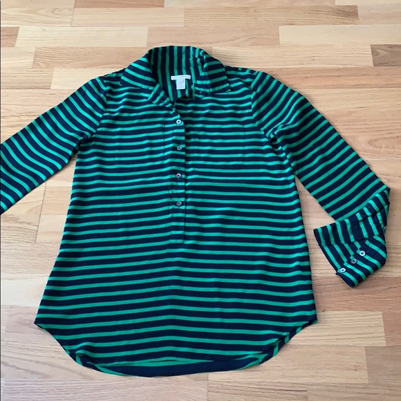 J Crew🌲 🖤Silk shirt FIRM - Picture 6 of 15